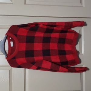 Cyrus Buffalo plaid long sleeve crewneck sweater size large